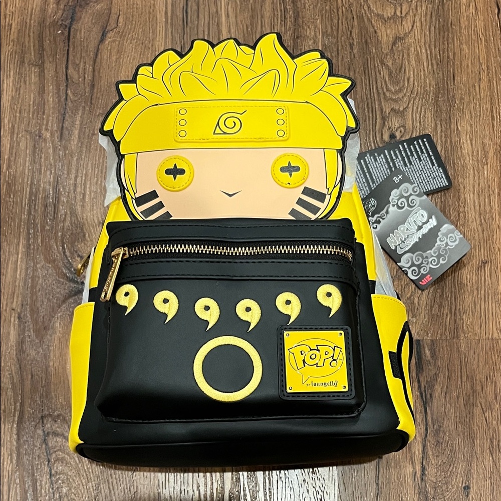 NWT Loungefly Disney Naruto Funko Pop Hard Tag Backpack